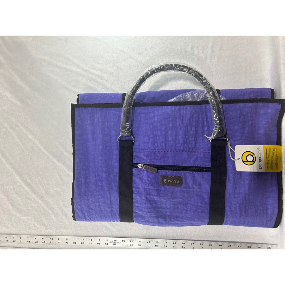 Biaggi ZipSak Hangeroo Garment Satchel‎ Purple Travel Bag 631114 NWT